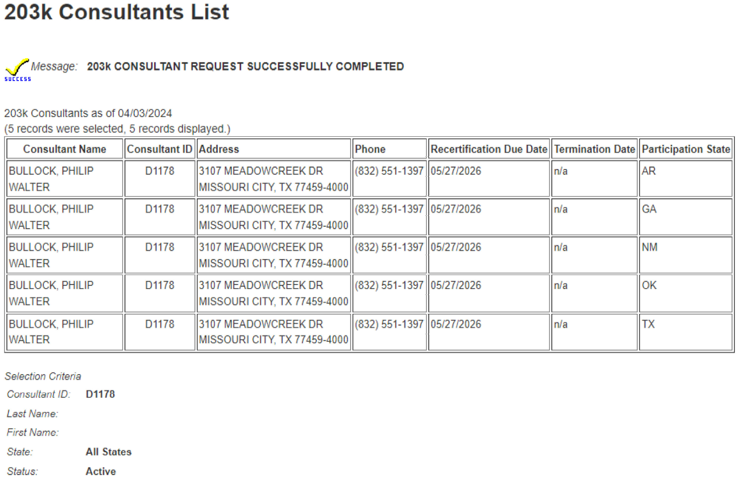 Phil Bullock - HUD 203k Consultant #D1178