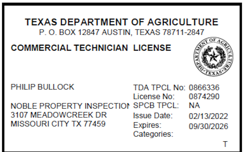 Philip Bullock - Commercial Technician #0874290