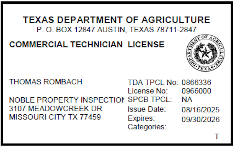 Thomas Rombach - Commercial Technician #0966000