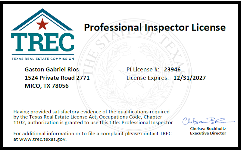 Gaston Rios - License #23946