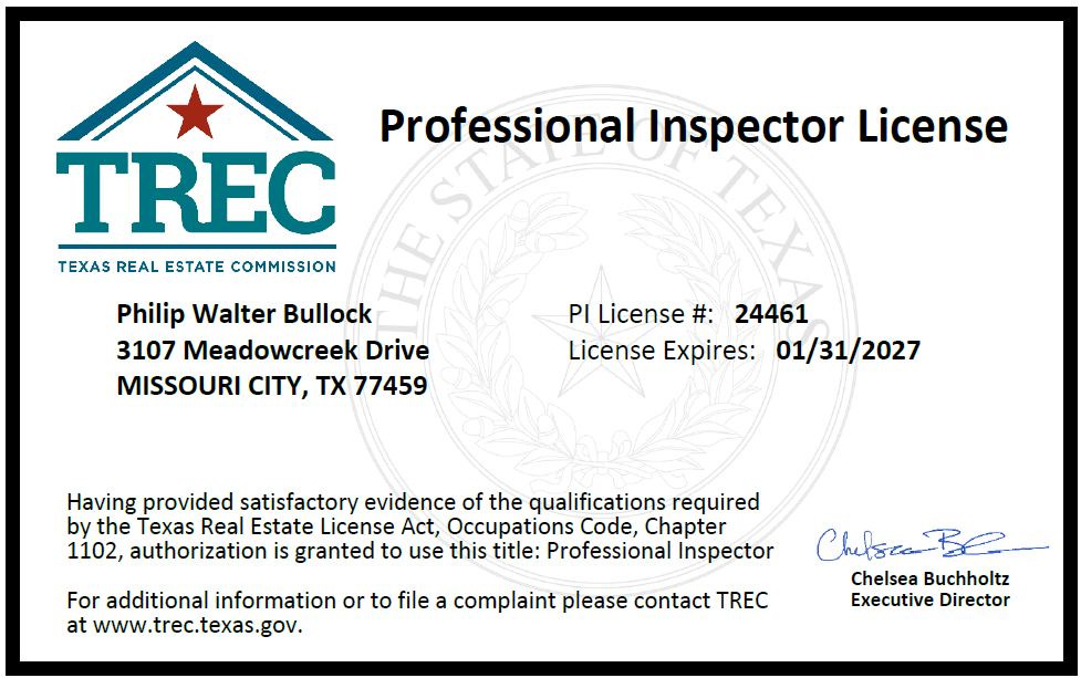 Phil Bullock - License #24461