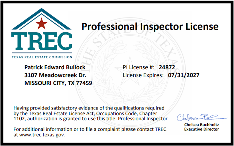 Patrick Bullock - License #24872