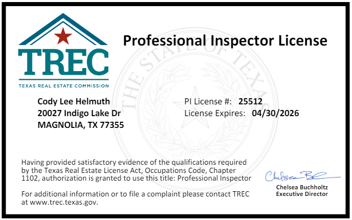 Cody Helmuth - License #25512