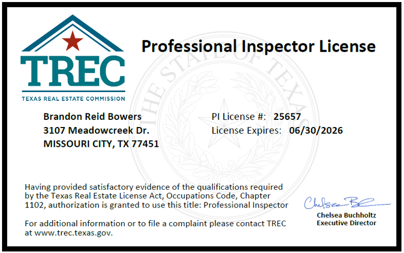 Brandon Bowers - License #25657