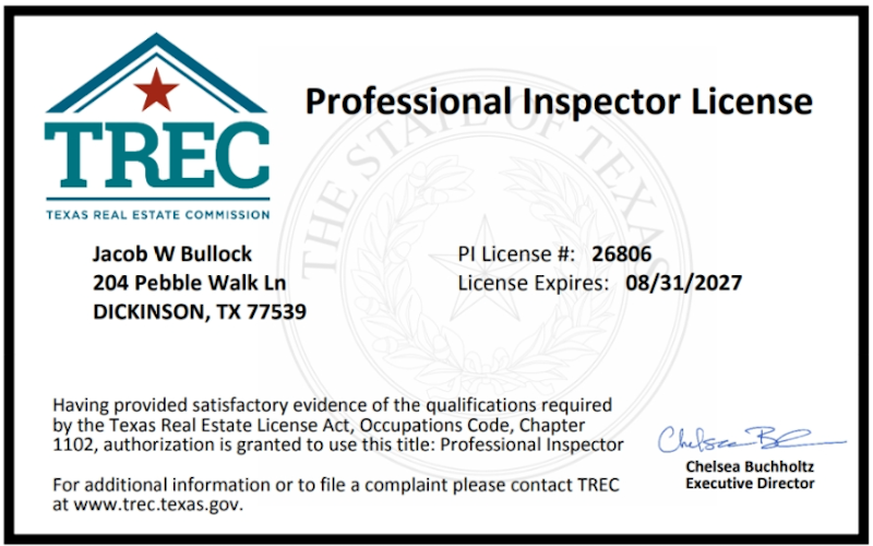 Jake Bullock - License #26806