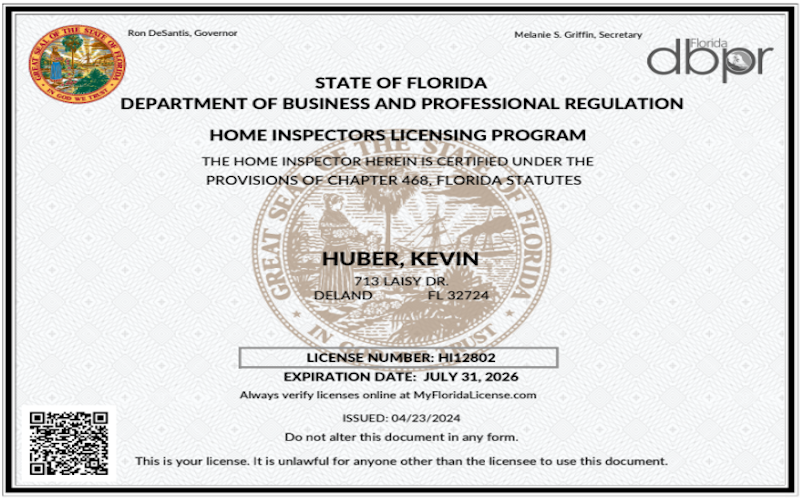 Kevin Huber - License #HI12802