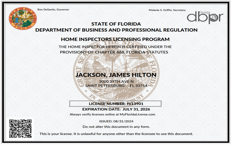 James Jackson - License #HI13901