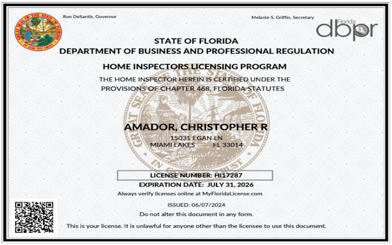 Chris Amador - License #HI17287
