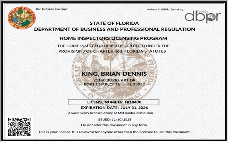 Brian King - License #HI18408