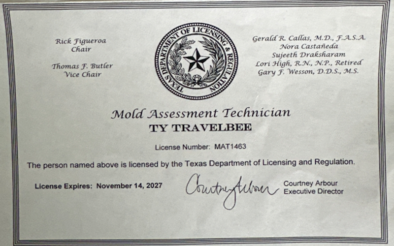 Ty Travelbee - License #MAT1463